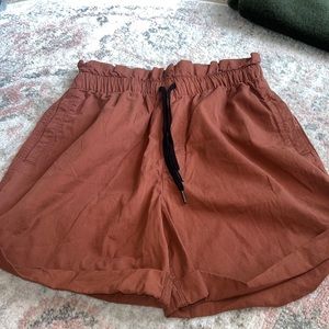 Vintage Terracotta Drawstring Abercrombie shorts